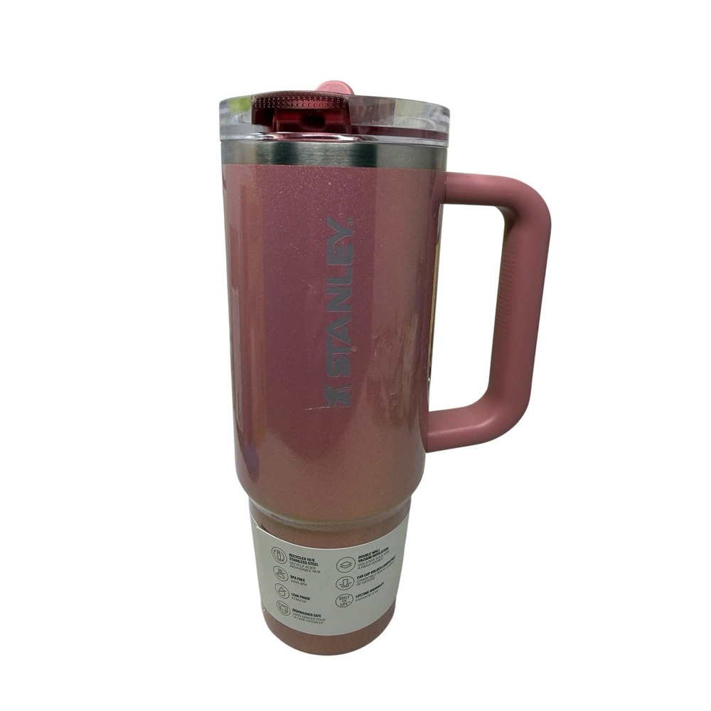 Stanley Quencher Tumbler, ProTour Flip Straw, 30oz. “Port Shimmer” pink, New